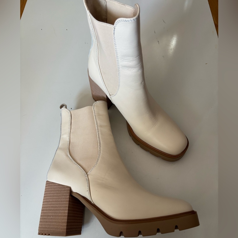 Sam Edelman Rollins ivory Chelsea boot